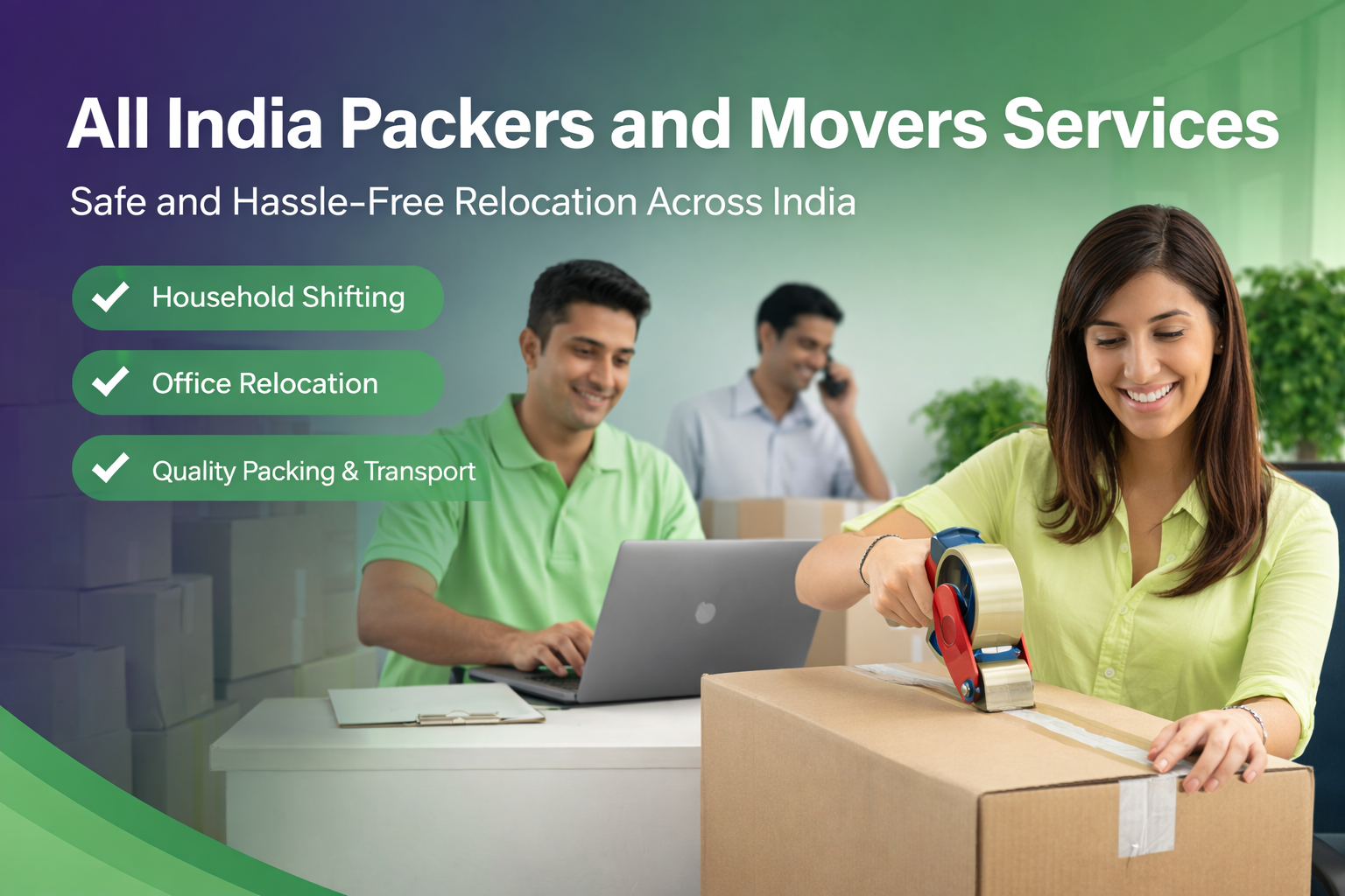 Packing and moving services in action